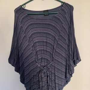 Ella Moss Purple Sparkle Wrap Shirt